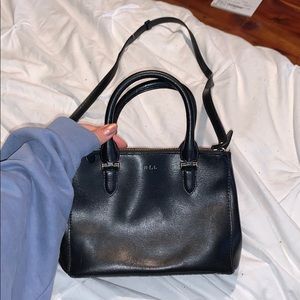 Lauren Ralph Lauren Black Leather Mini Purse